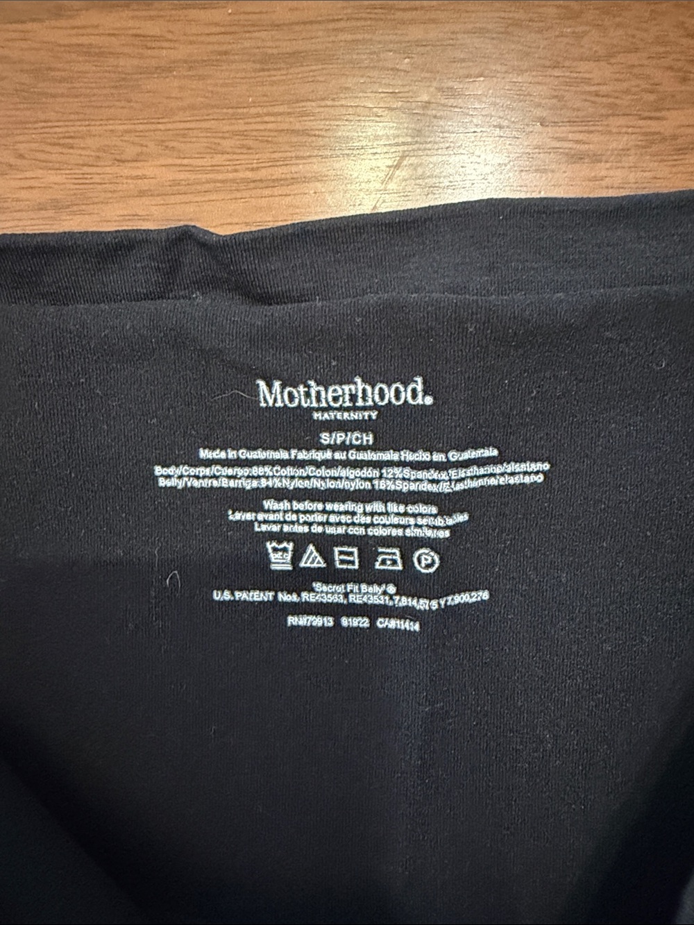 Motherhood Maternity Black Maternity Leggings with High Waist Panel - Picture 2 of 2